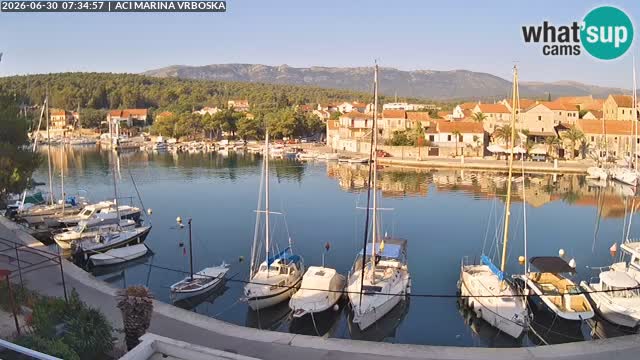 Spletna kamera Vrboska | Otok Hvar | Hrvaška
