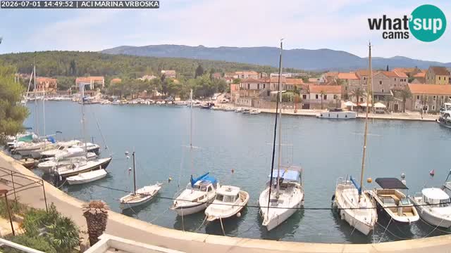 Spletna kamera Vrboska | Otok Hvar | Hrvaška