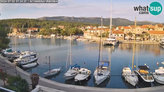 Spletna kamera Vrboska | Otok Hvar | Hrvaška