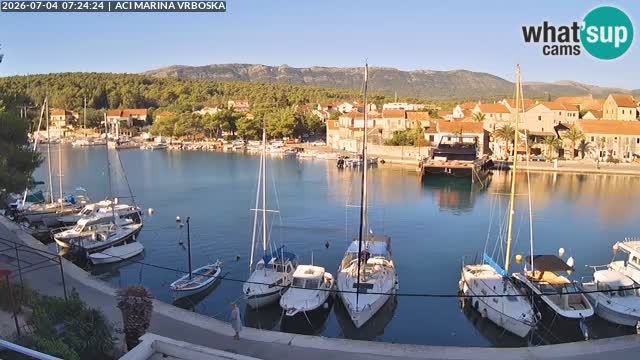 Spletna kamera Vrboska | Otok Hvar | Hrvaška