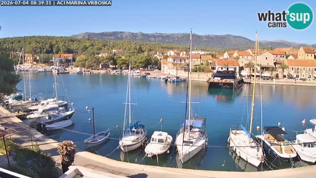 Spletna kamera Vrboska | Otok Hvar | Hrvaška