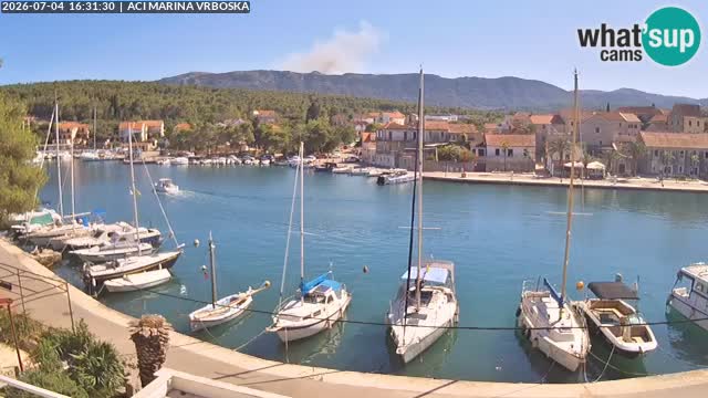 Spletna kamera Vrboska | Otok Hvar | Hrvaška