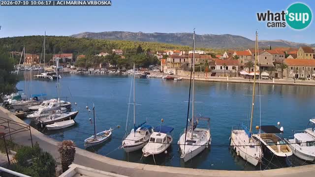 Spletna kamera Vrboska | Otok Hvar | Hrvaška