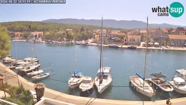 Spletna kamera Vrboska | Otok Hvar | Hrvaška