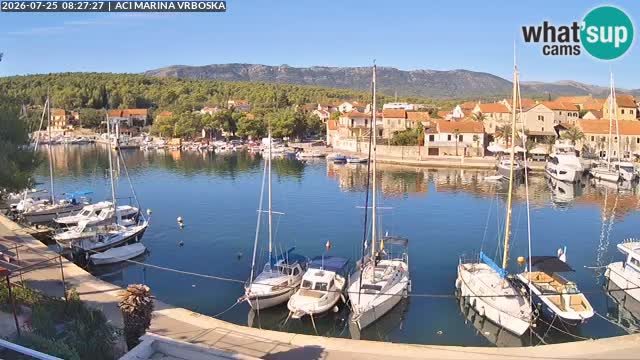 Spletna kamera Vrboska | Otok Hvar | Hrvaška