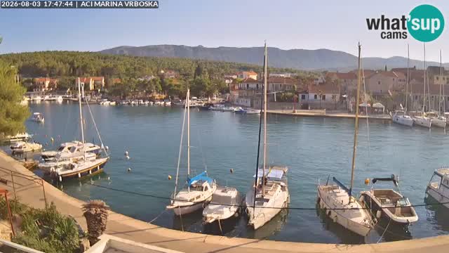 Spletna kamera Vrboska | Otok Hvar | Hrvaška