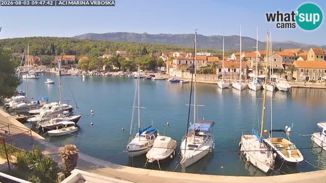 Spletna kamera Vrboska | Otok Hvar | Hrvaška