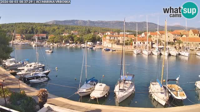 Spletna kamera Vrboska | Otok Hvar | Hrvaška