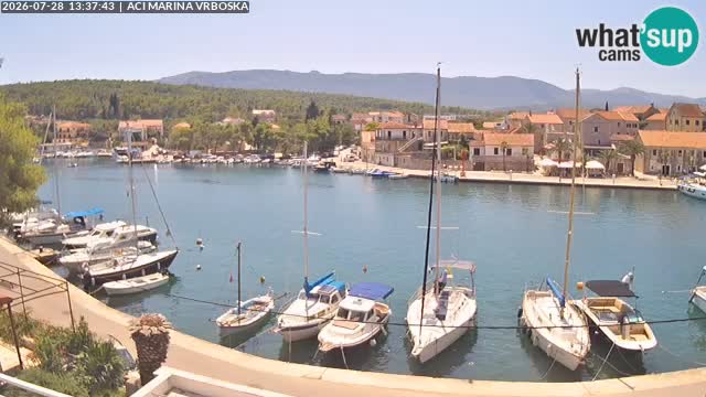 Spletna kamera Vrboska | Otok Hvar | Hrvaška
