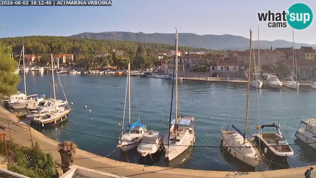 Spletna kamera Vrboska | Otok Hvar | Hrvaška