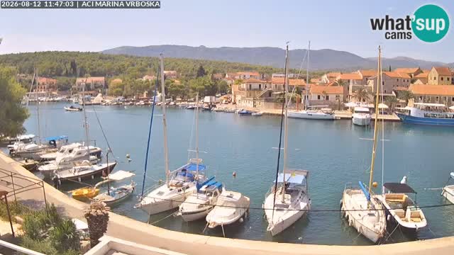 Spletna kamera Vrboska | Otok Hvar | Hrvaška