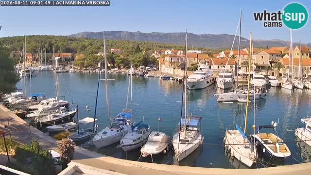 Spletna kamera Vrboska | Otok Hvar | Hrvaška