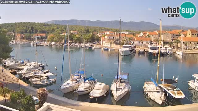 Spletna kamera Vrboska | Otok Hvar | Hrvaška