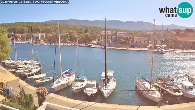 Spletna kamera Vrboska | Otok Hvar | Hrvaška