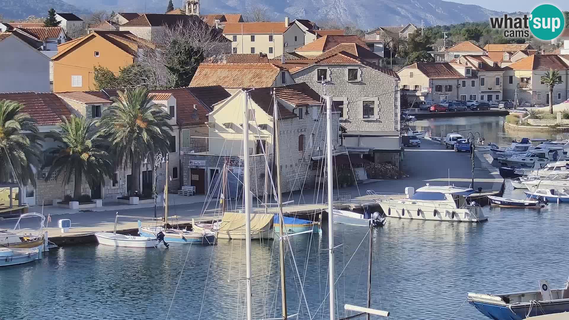 Livecam Hvar Vrboska marina | Île de Hvar | Dalmatia