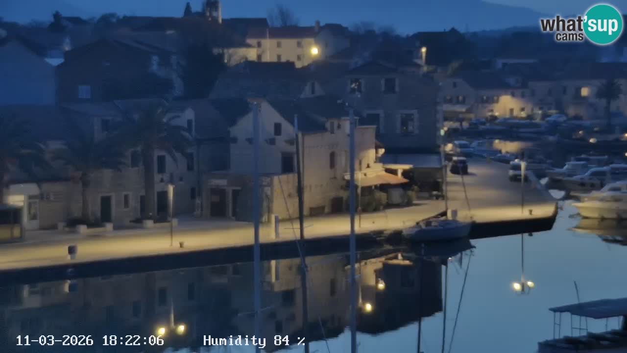 Webcam Vrboska marina | Hvar Insel | Dalmatien