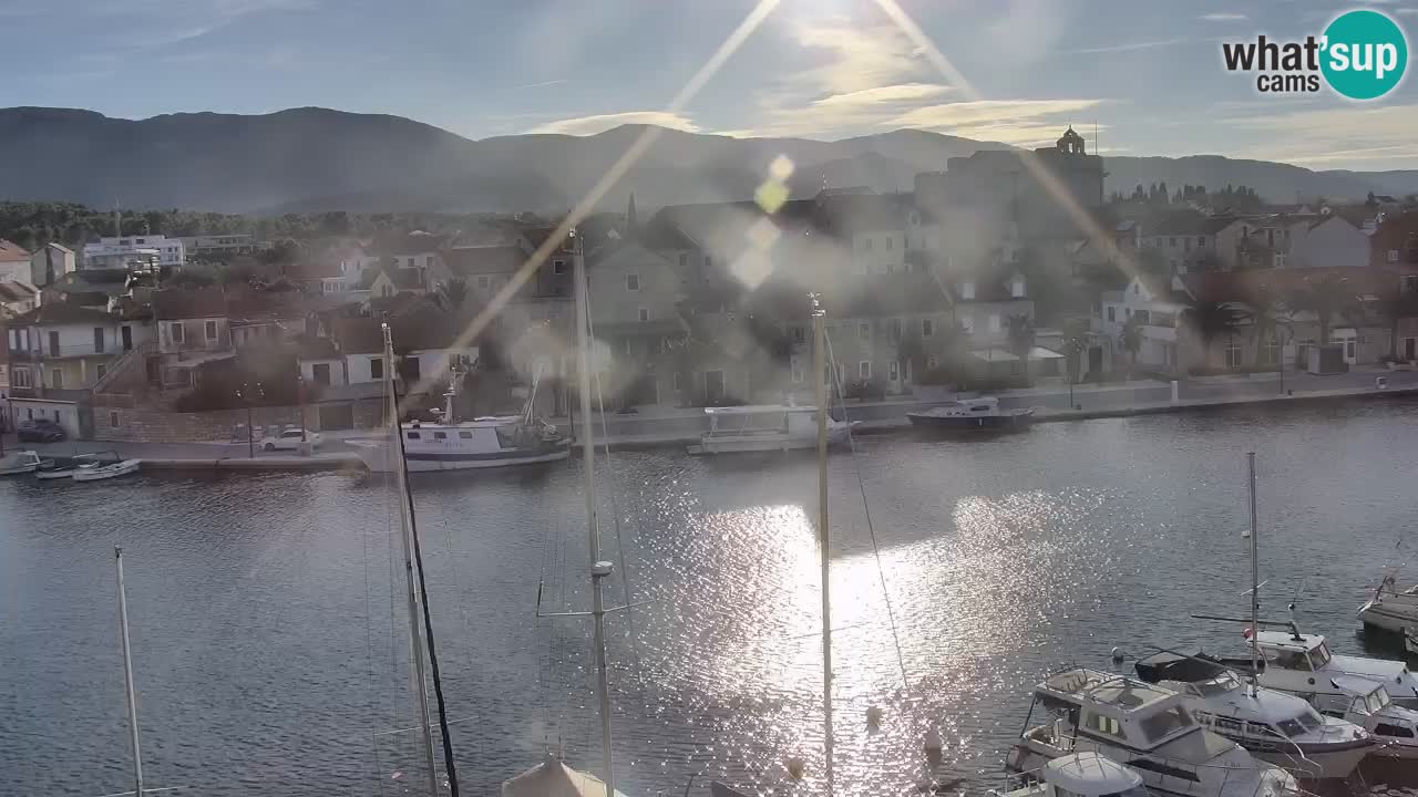 Webcam Vrboska marina | Hvar Insel | Dalmatien