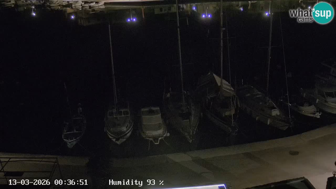 Livecam Hvar Vrboska marina | Île de Hvar | Dalmatia