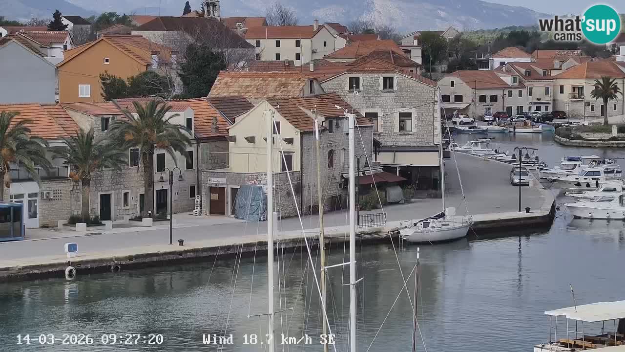 Webcam Vrboska marina | Hvar Insel | Dalmatien