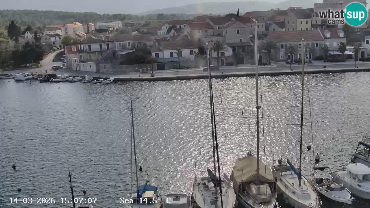 Webcam Vrboska marina | Hvar Insel | Dalmatien