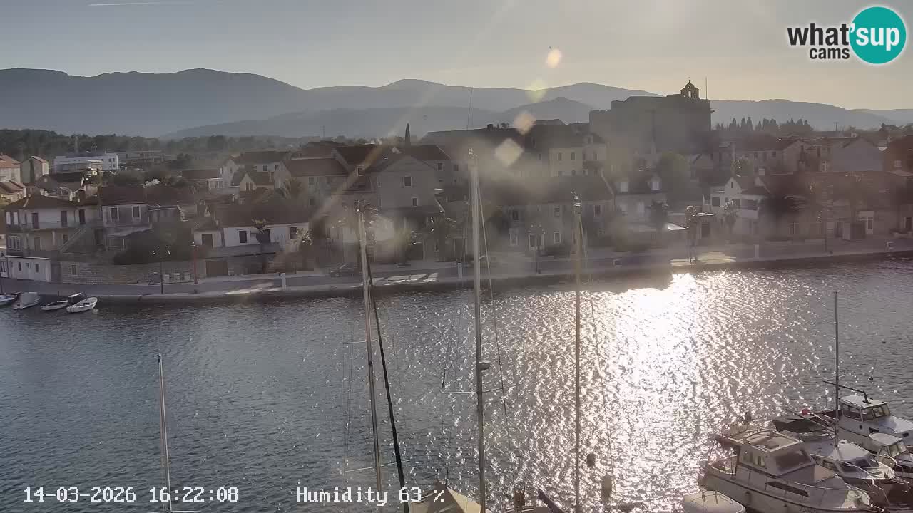 Livecam Hvar Vrboska marina | Île de Hvar | Dalmatia
