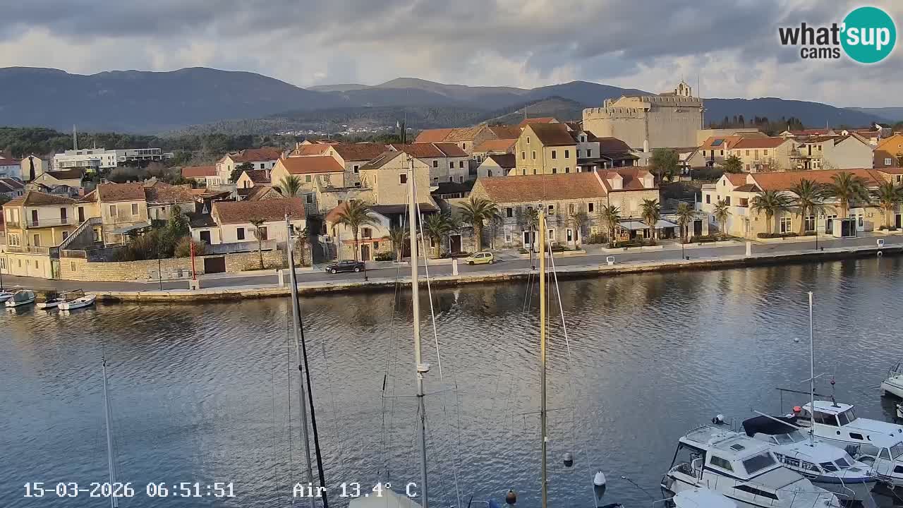 Livecam Hvar Vrboska marina | Île de Hvar | Dalmatia