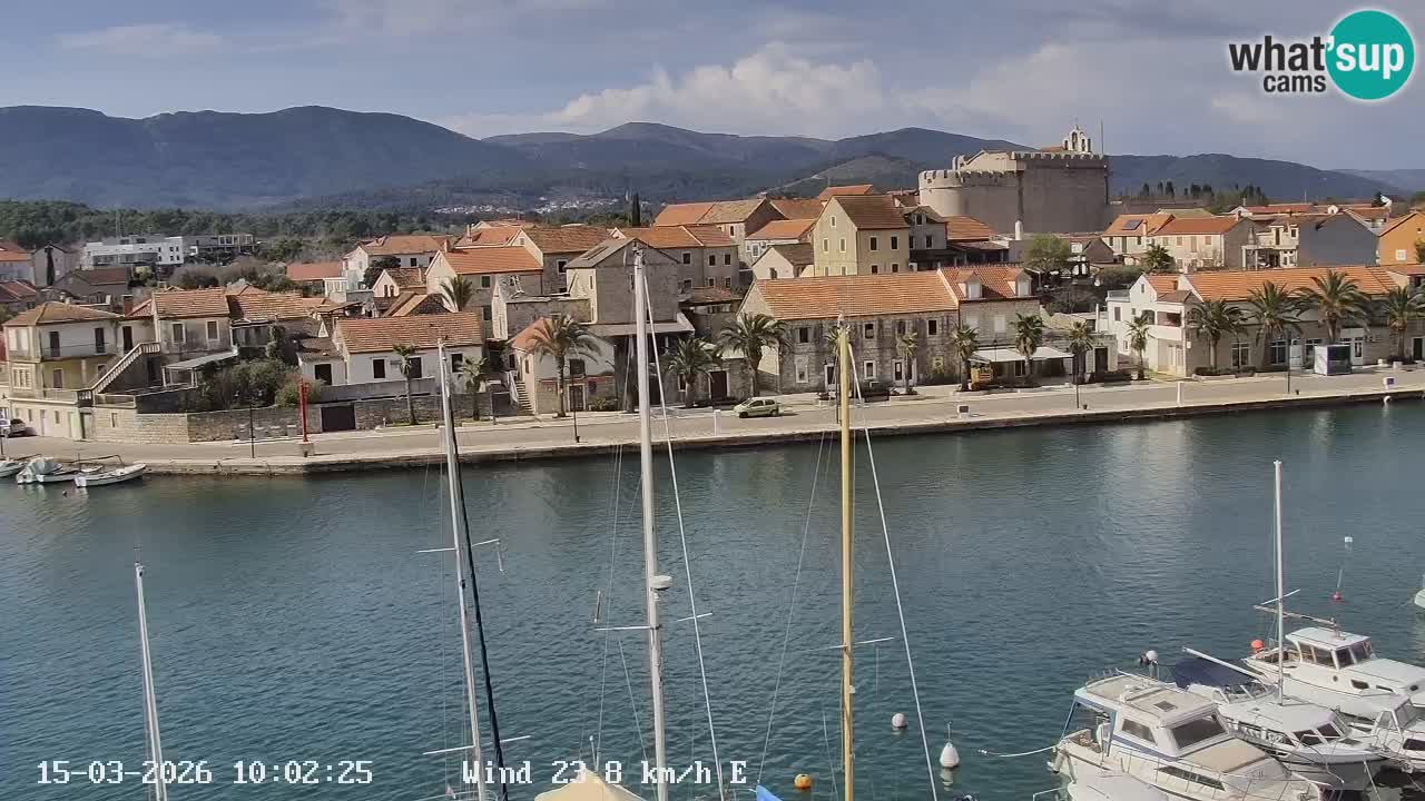 Webcam Vrboska marina | Hvar Insel | Dalmatien