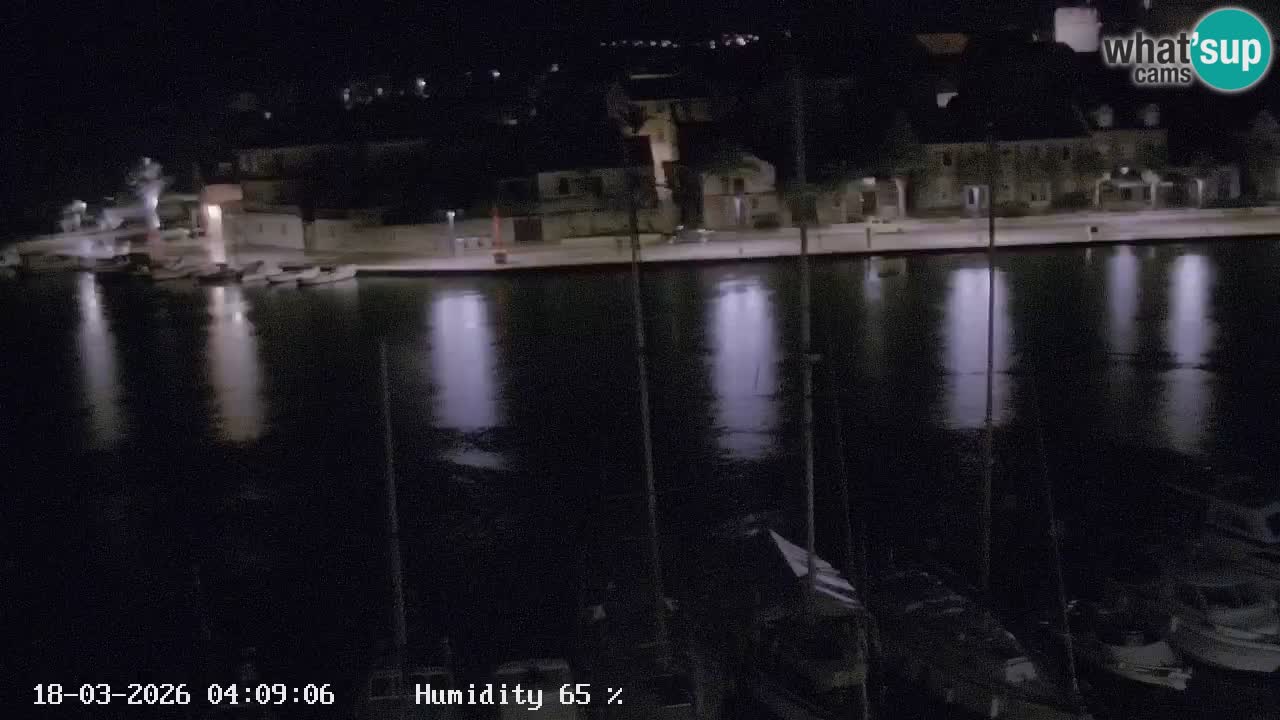Livecam Hvar Vrboska marina | Île de Hvar | Dalmatia