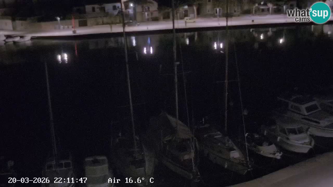 Webcam Vrboska marina | Hvar Insel | Dalmatien