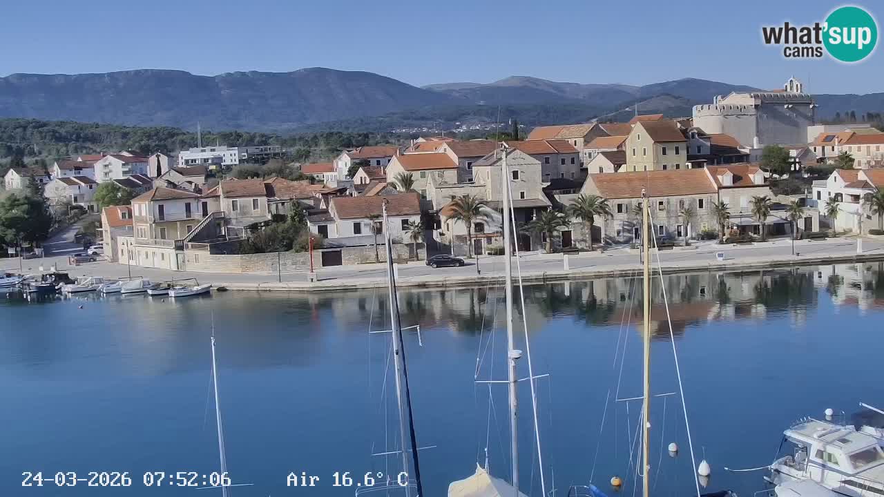 Livecam Hvar Vrboska marina | Île de Hvar | Dalmatia