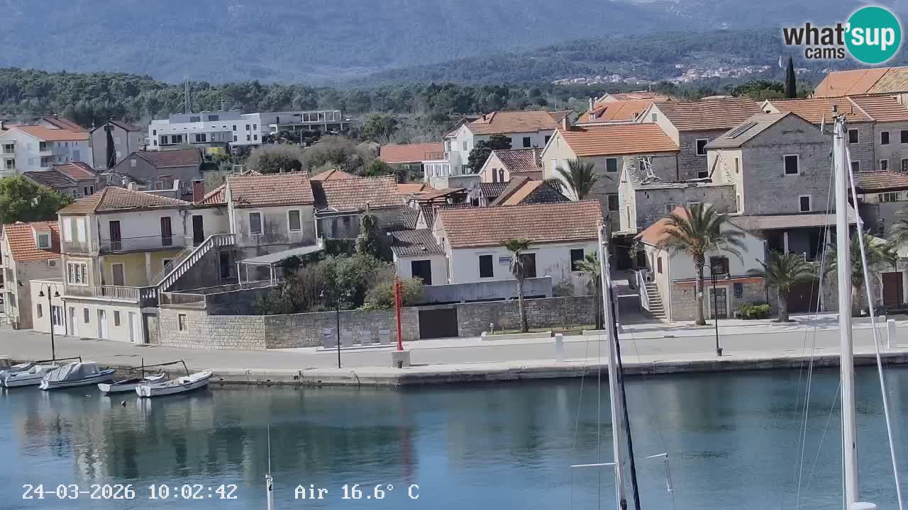 Webcam Hvar Vrboska marina | Dalmazia
