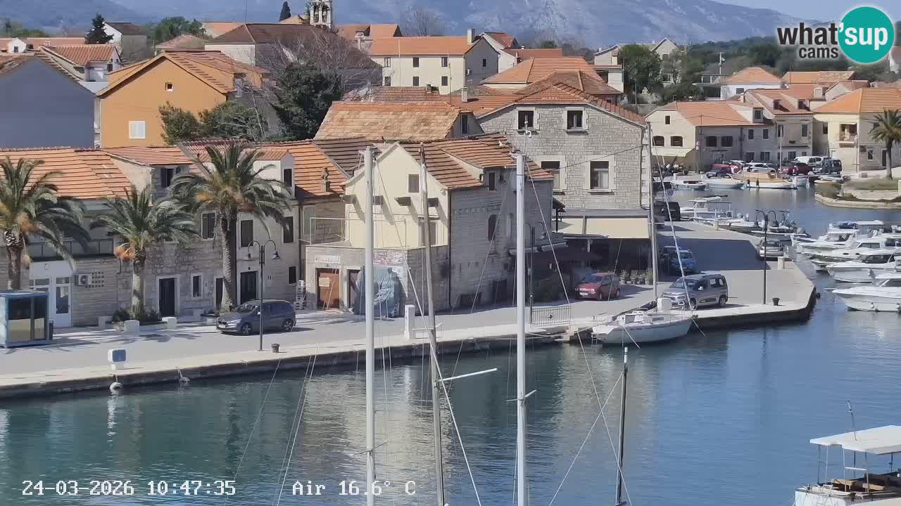 Webcam Hvar Vrboska marina | Dalmazia