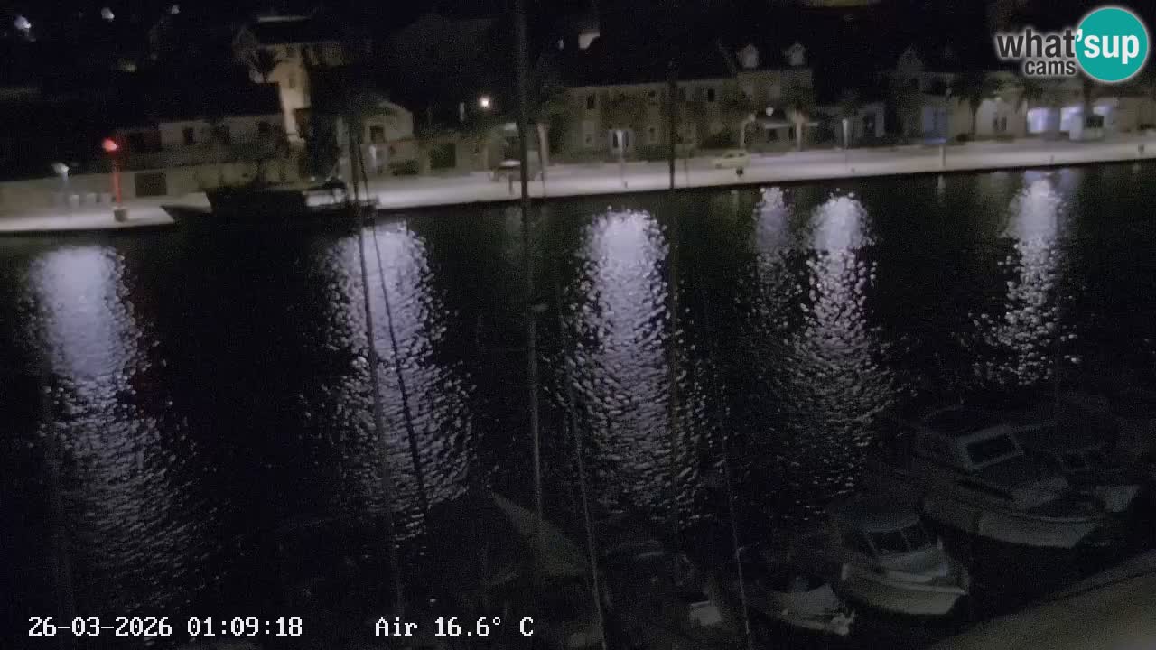 Webcam Vrboska marina | Hvar Insel | Dalmatien