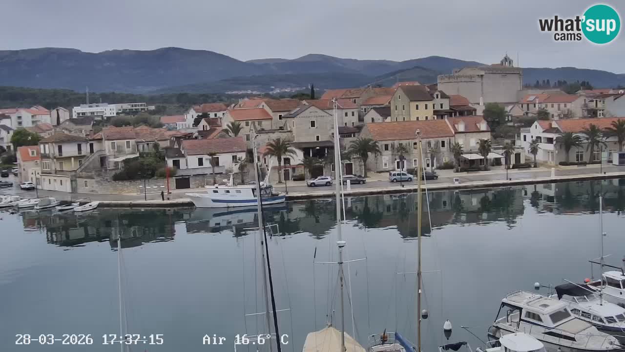 Livecam Hvar Vrboska marina | Île de Hvar | Dalmatia