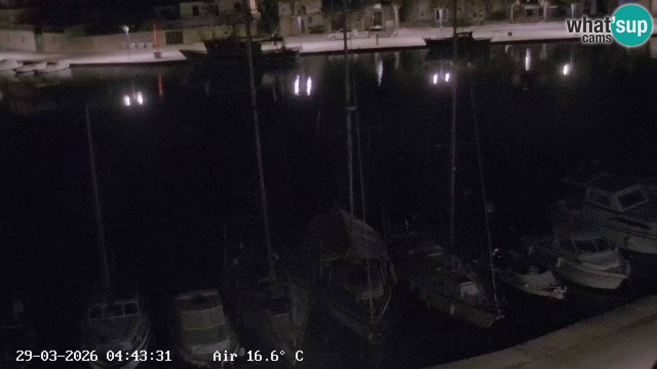 Livecam Hvar Vrboska marina | Île de Hvar | Dalmatia