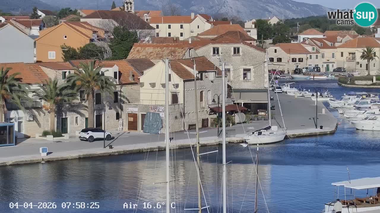 Webcam Vrboska marina | Hvar Insel | Dalmatien