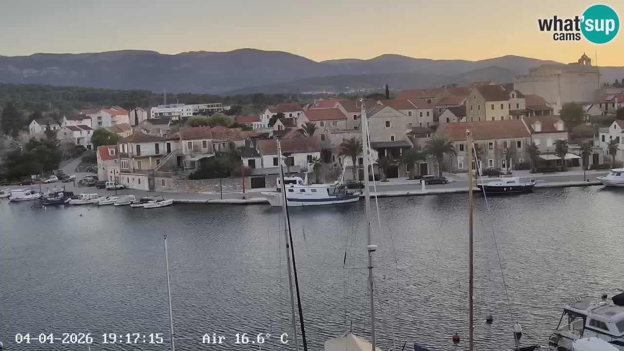 Webcam Vrboska marina | Hvar Insel | Dalmatien