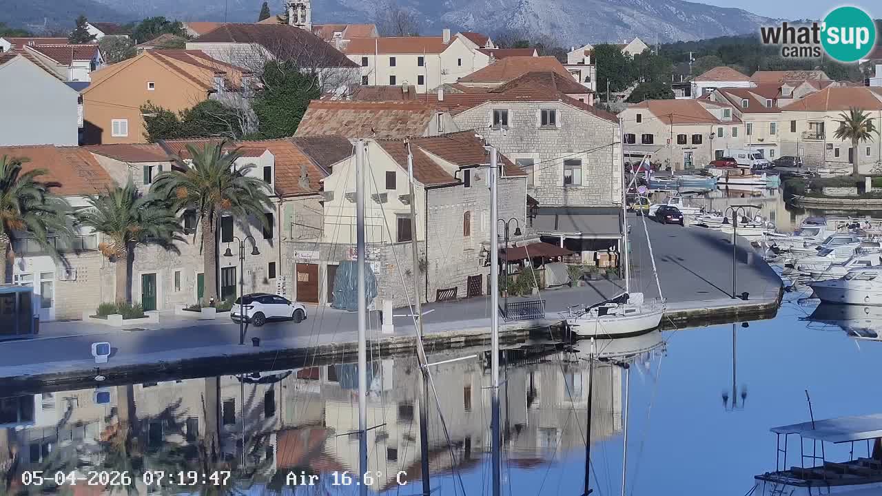 Livecam Hvar Vrboska marina | Île de Hvar | Dalmatia