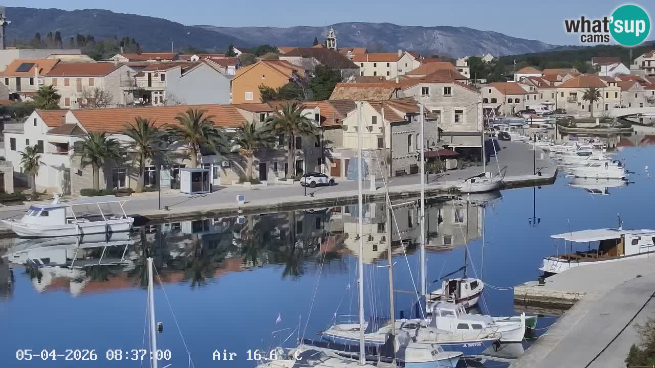Livecam Hvar Vrboska marina | Île de Hvar | Dalmatia