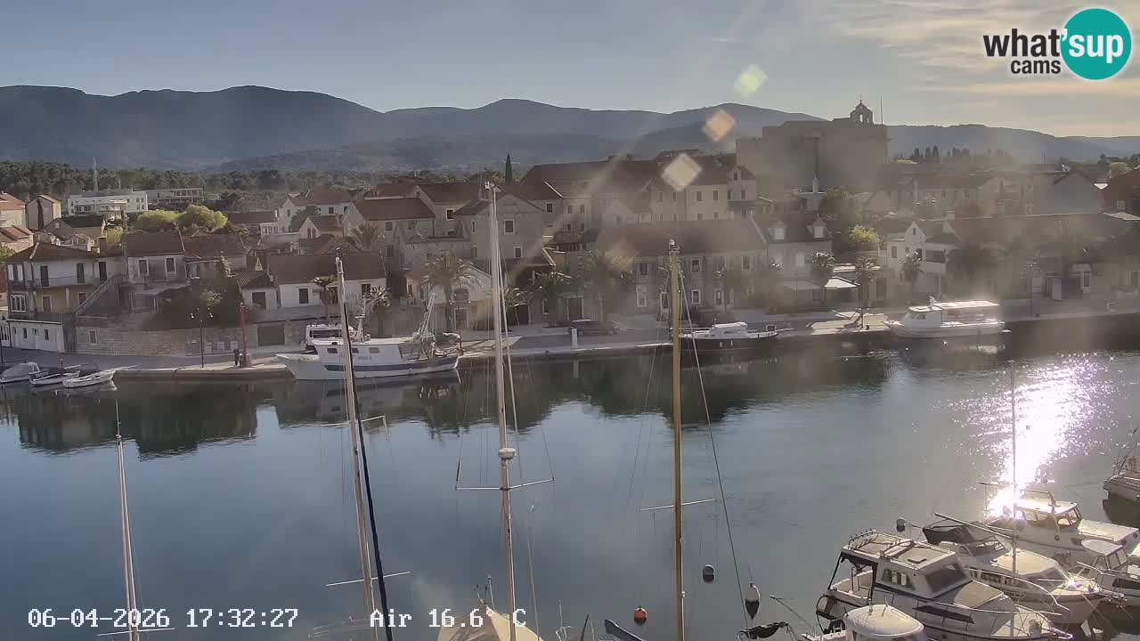 Livecam Vrboska marina | Hvar island | Dalmatia