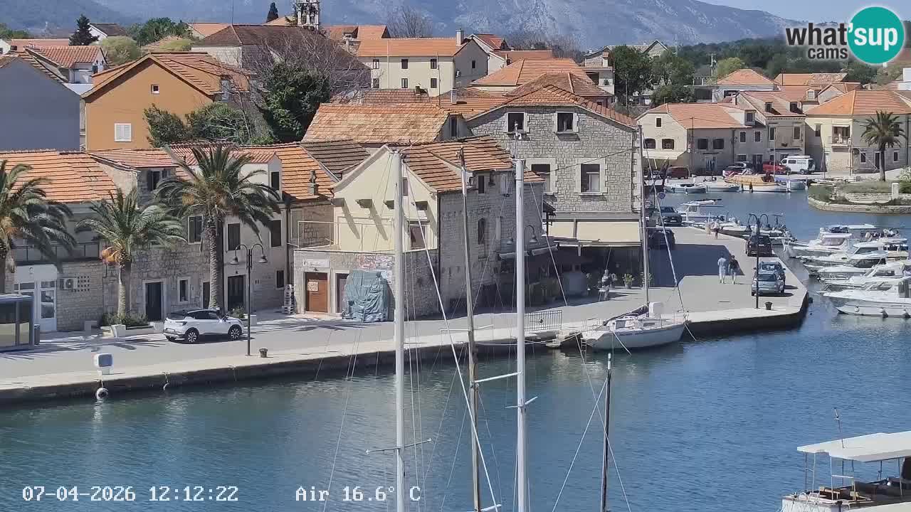 Livecam Hvar Vrboska marina | Île de Hvar | Dalmatia