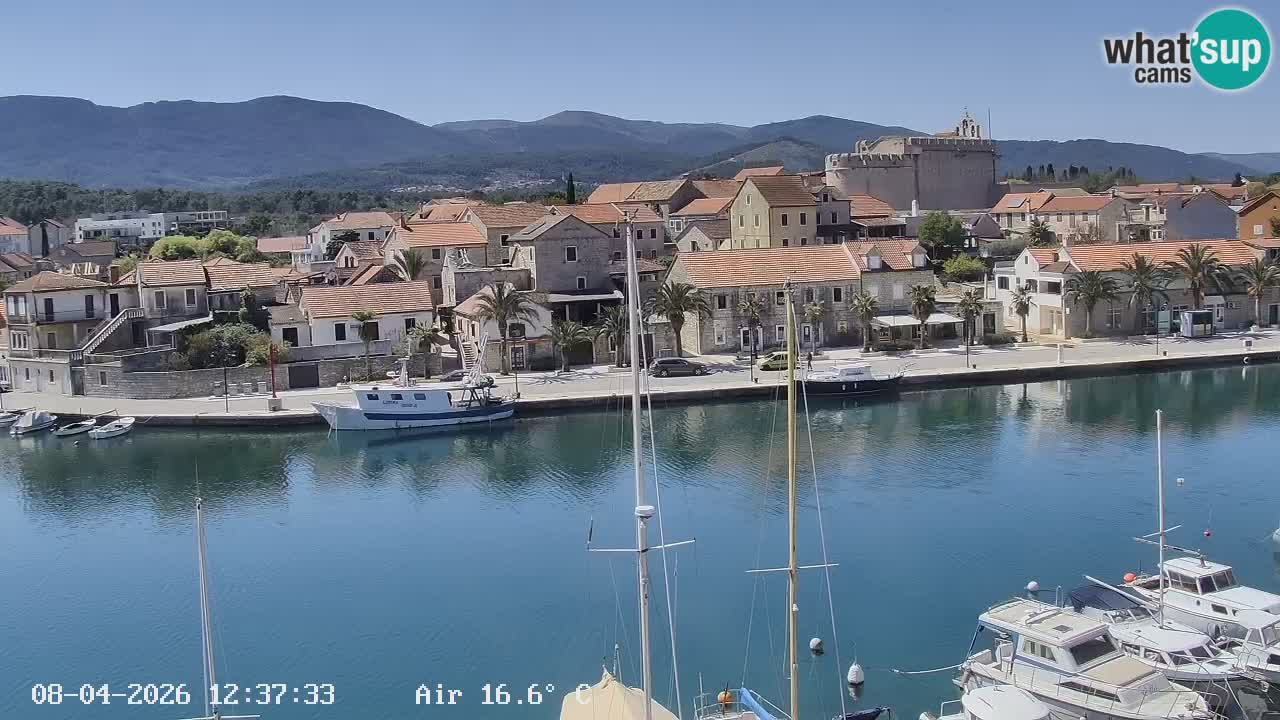 Webcam Vrboska marina | Hvar Insel | Dalmatien