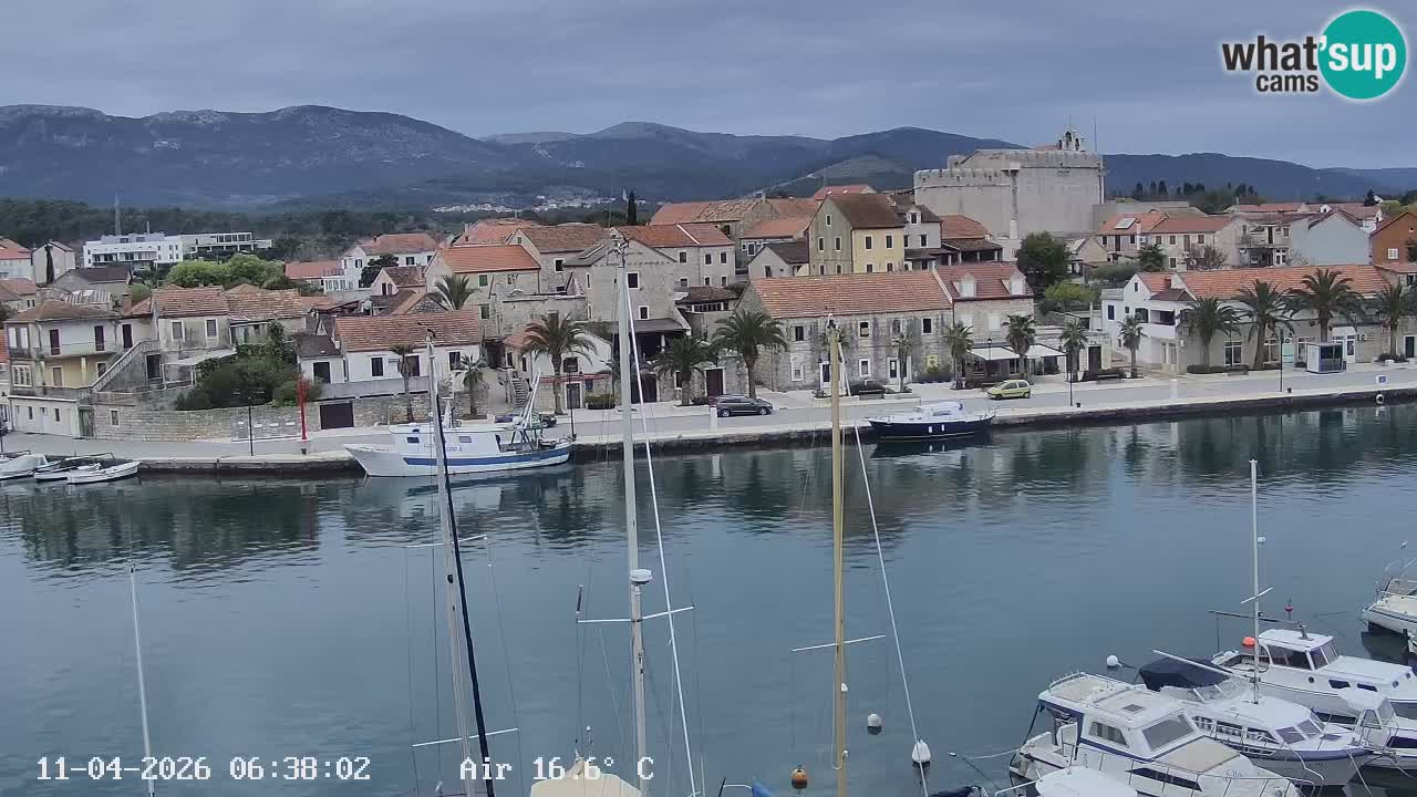 Livecam Hvar Vrboska marina | Île de Hvar | Dalmatia