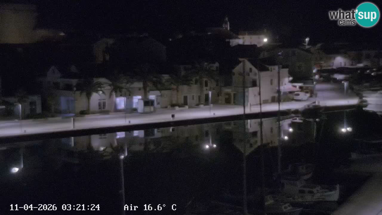 Livecam Hvar Vrboska marina | Île de Hvar | Dalmatia