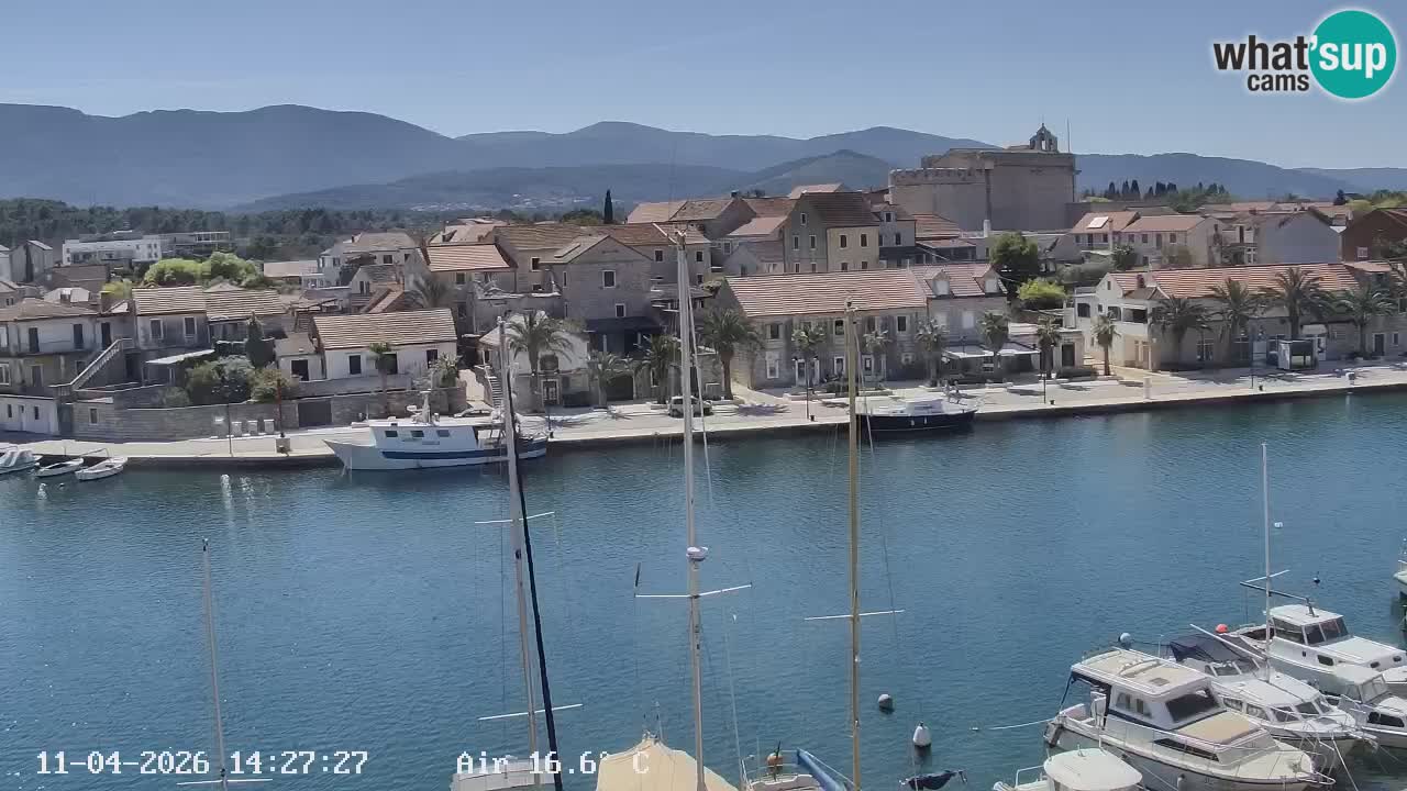 Webcam Hvar Vrboska marina | Dalmazia