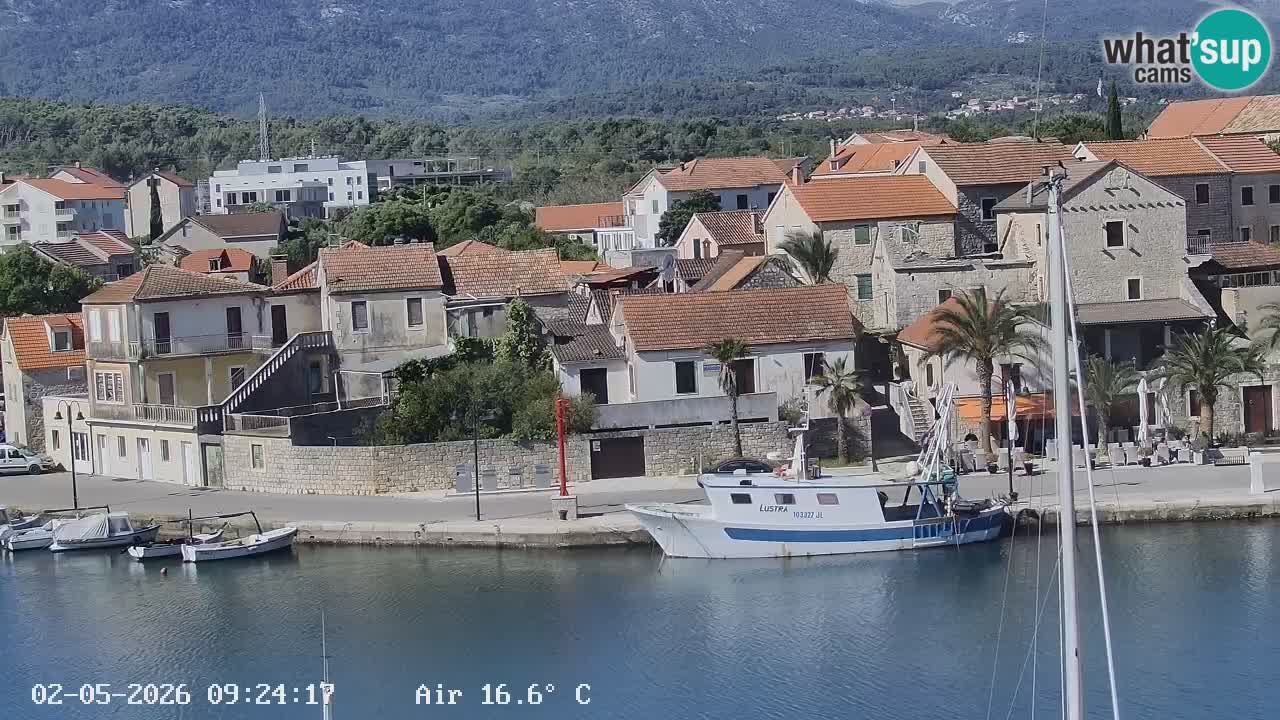 Livecam Hvar Vrboska marina | Île de Hvar | Dalmatia