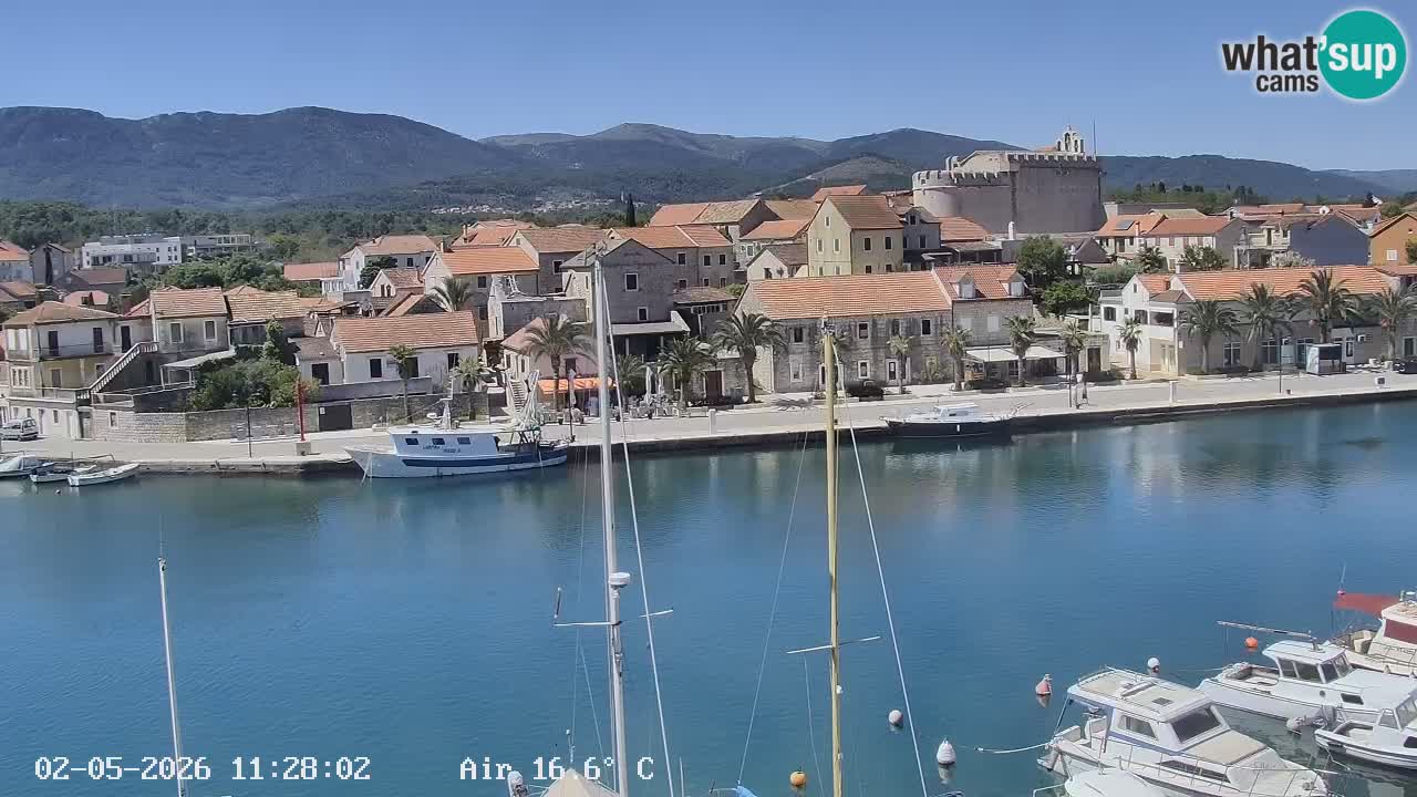 Livecam Hvar Vrboska marina | Île de Hvar | Dalmatia