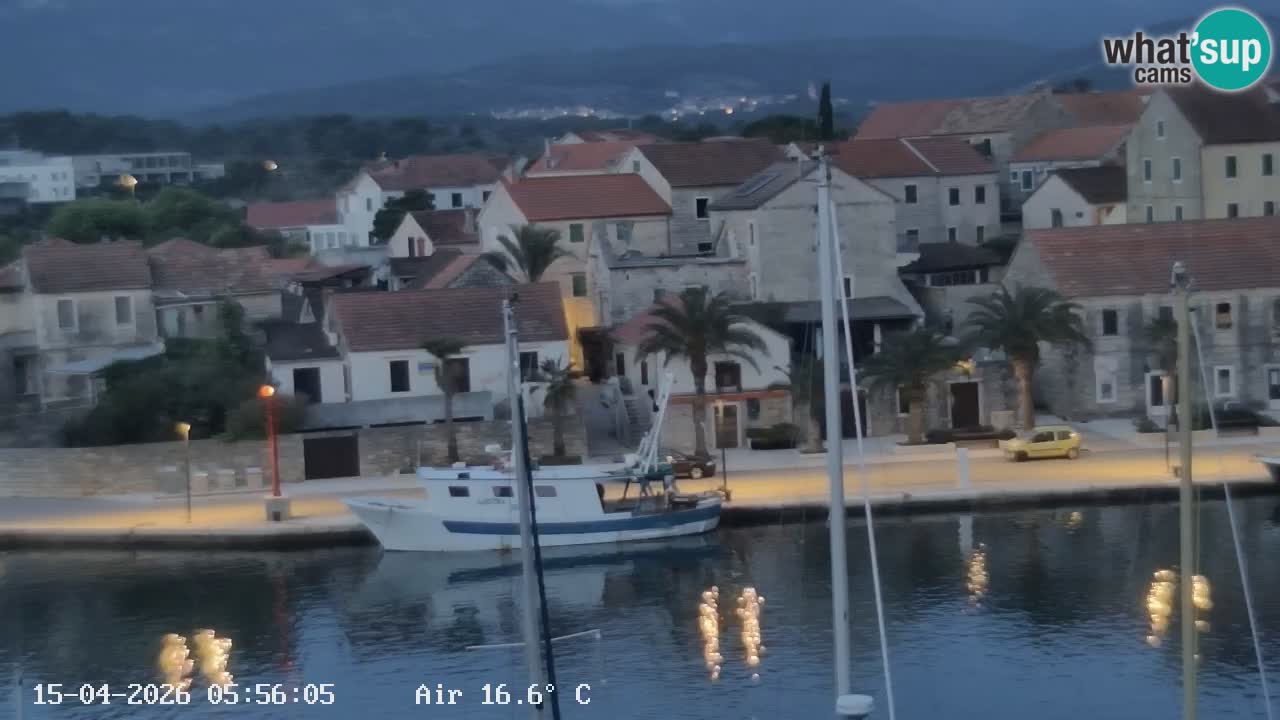 Livecam Hvar Vrboska marina | Île de Hvar | Dalmatia