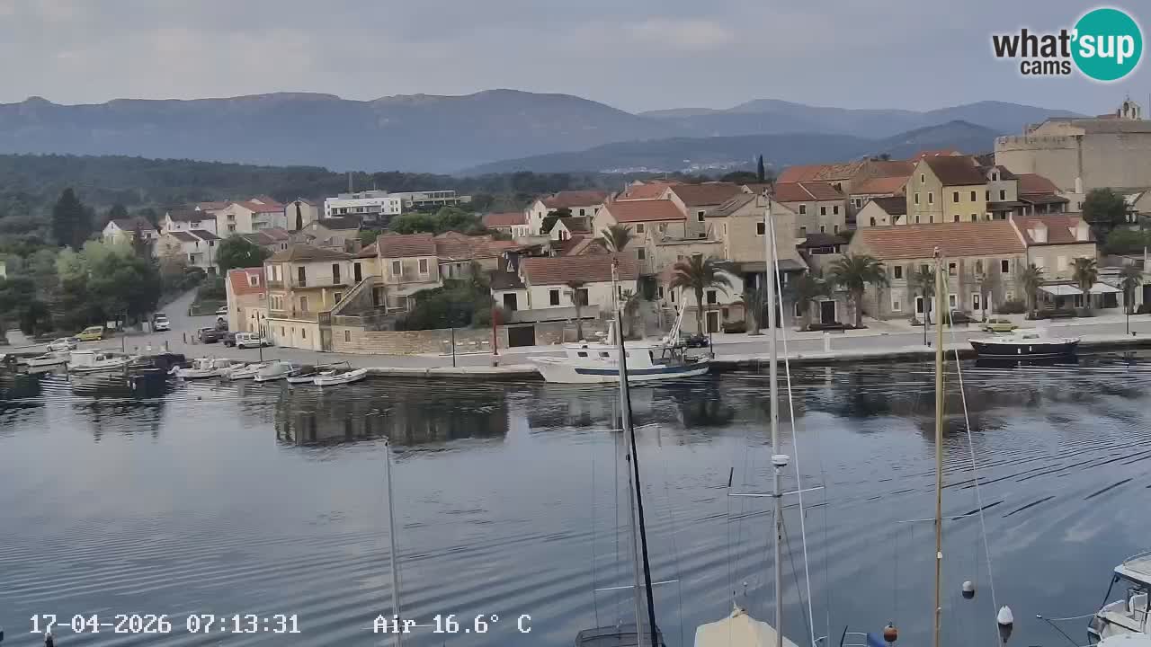 Livecam Hvar Vrboska marina | Île de Hvar | Dalmatia