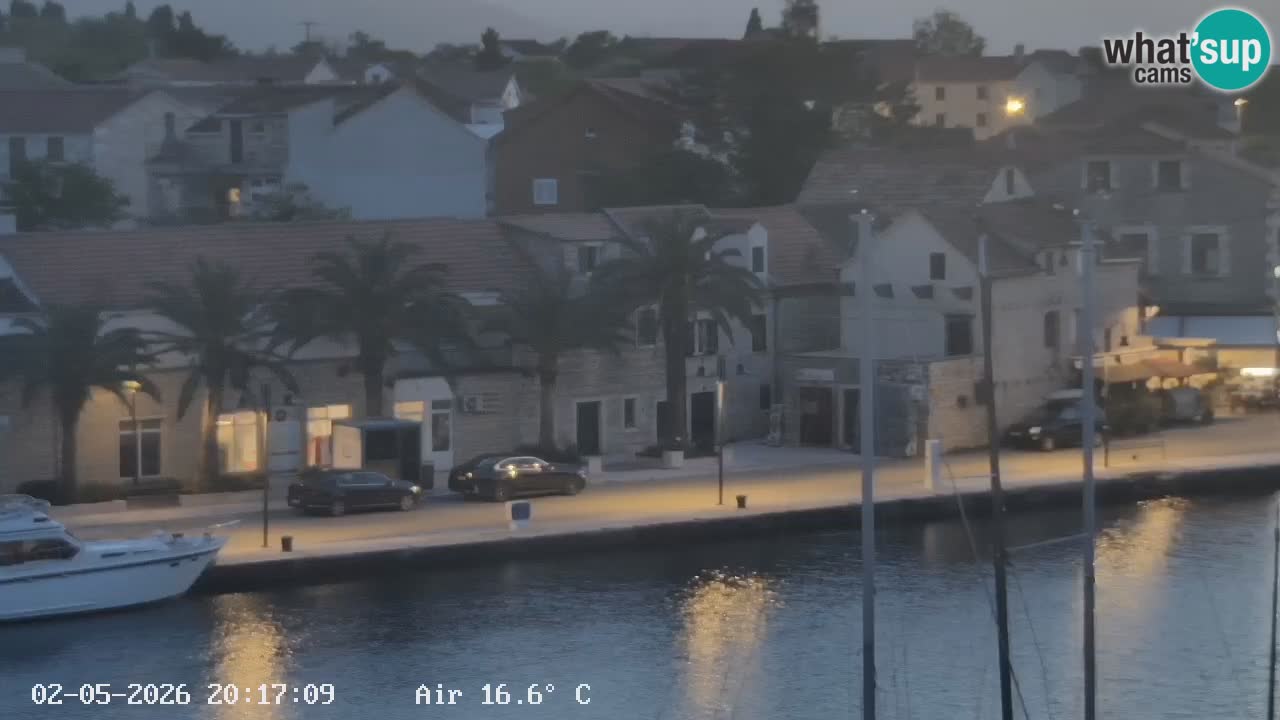 Livecam Hvar Vrboska marina | Île de Hvar | Dalmatia